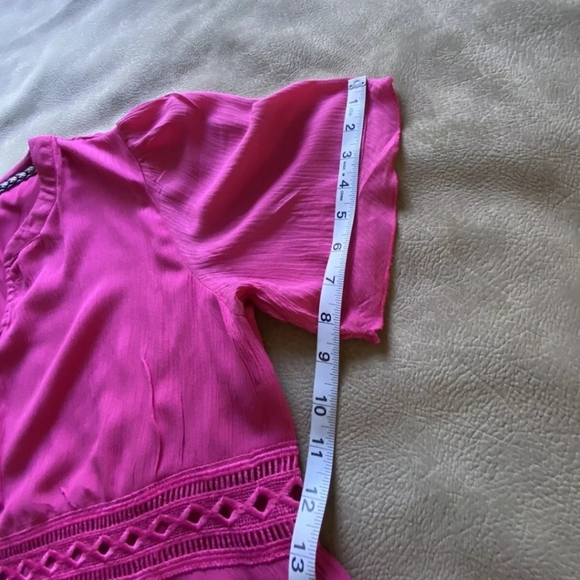 Kate & Sam Vibrant Barbie Pink Swing Dress SZ XXL - Picture 8 of 9